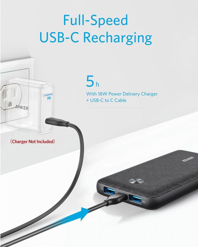 Anker PowerCore III Sense Powerbank - 10000mAh - Zwart