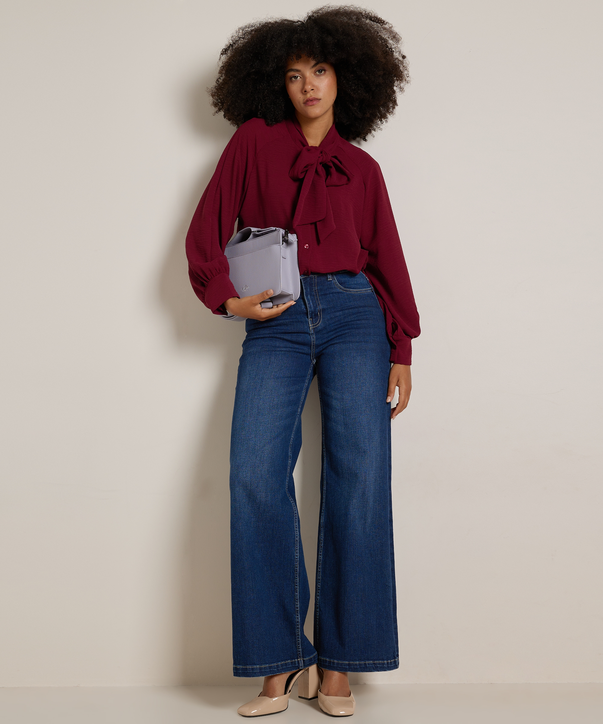 blouse met strik
