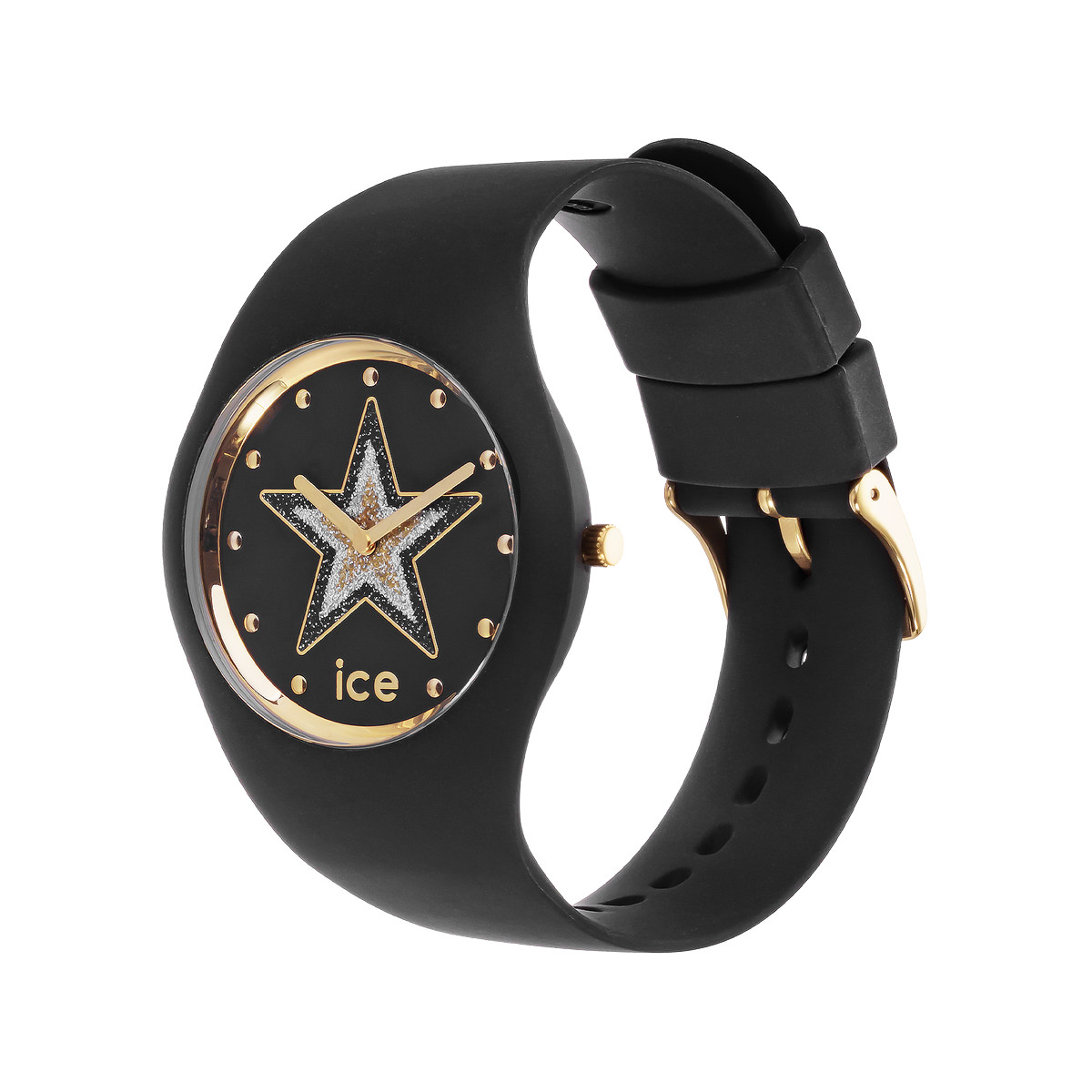 Montre Ice Watch  Femme silicone noir.
