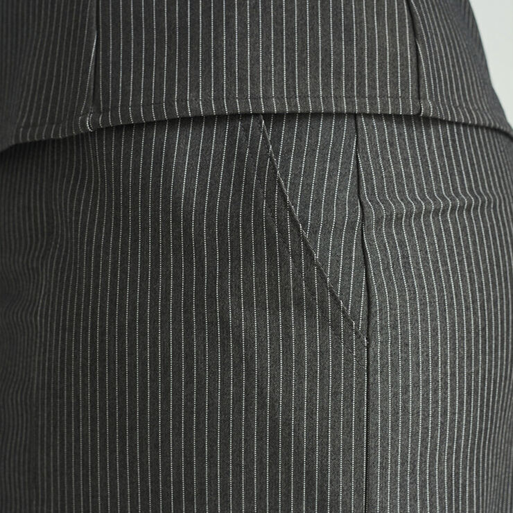 A-VIEW Sibylle stripe skirt Dark grey