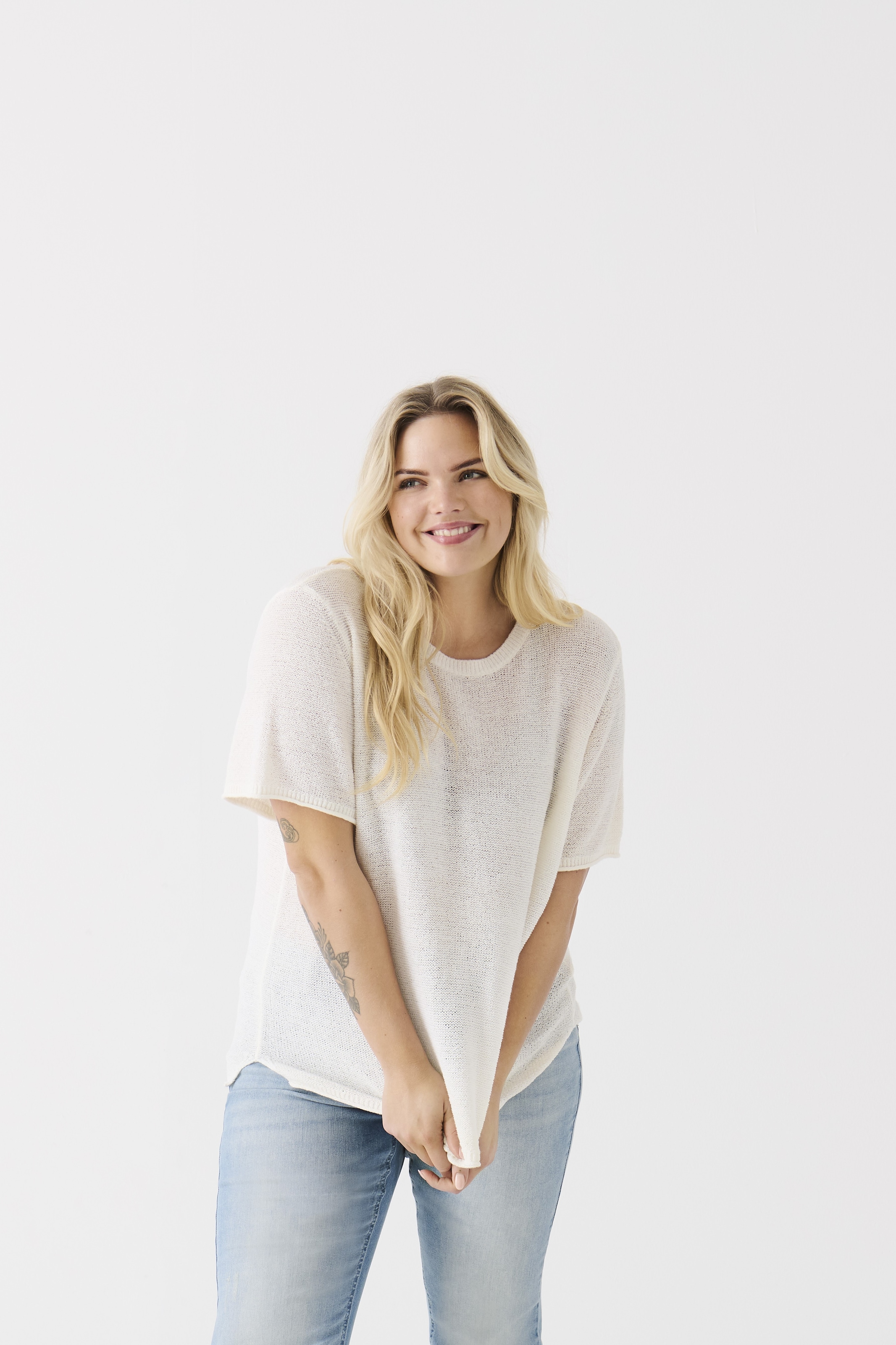 ONLY CARMAKOMA Kurzarmpullover »CARSUNNY S/S PULLOVER KNT NOOS«