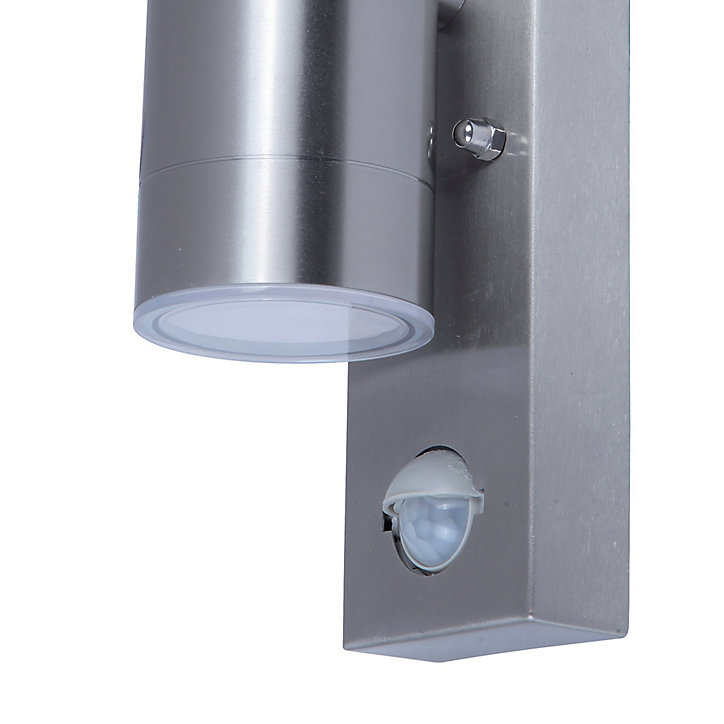 Applique murale bidirectionnelle avec détecteur de mouvement Candiac LED intégrée 760lm 9W IP44 chrome