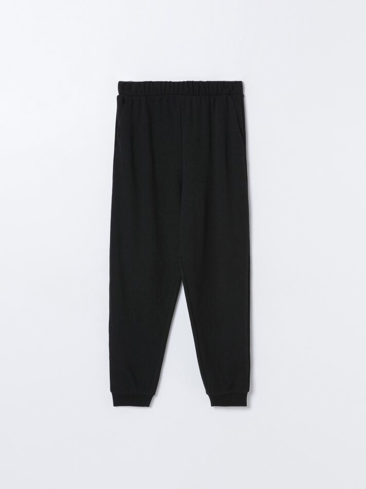 Conjunto básico de agasalho esportivo - Preto