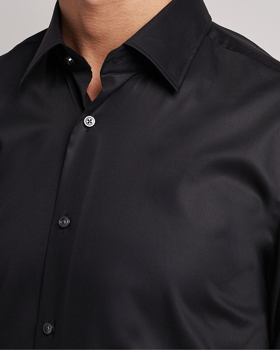 Hank Slim Fit Shirt Black