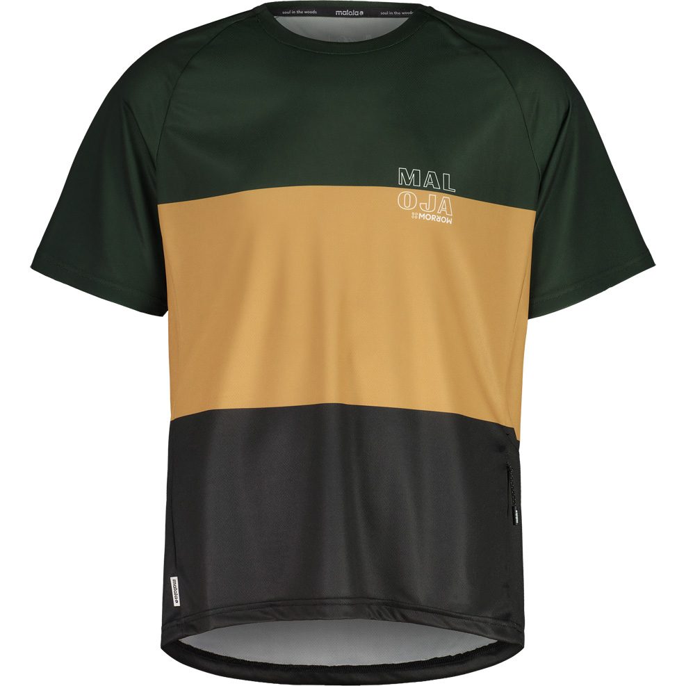 Maloja BarettiM. Multi MTB-Shirt Herren deep forest multi