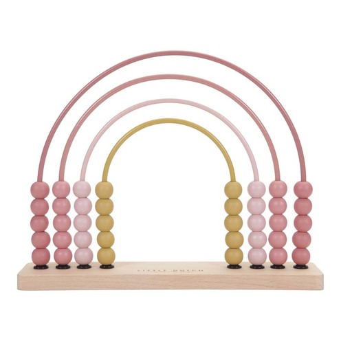 Boulier Arc-en-Ciel Rose - LITTLE DUTCH