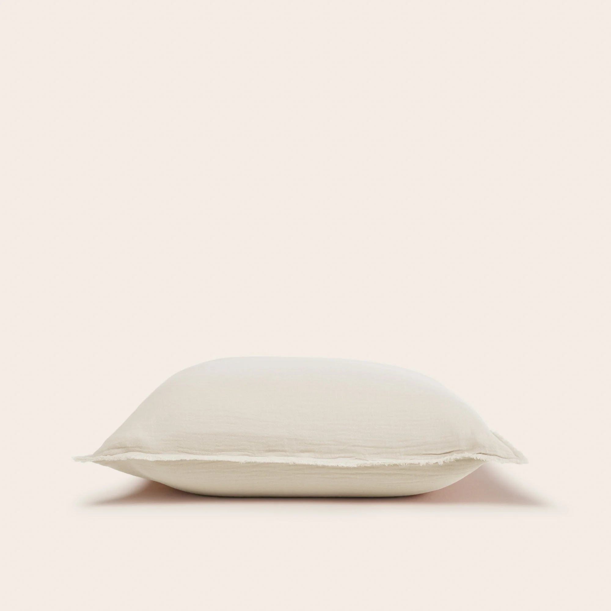 LOU - Lot de 2 taies d'oreiller | Beige