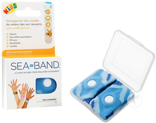 Sea Band Bracelet D'Acupression Enfants Bleu 2 pièces
