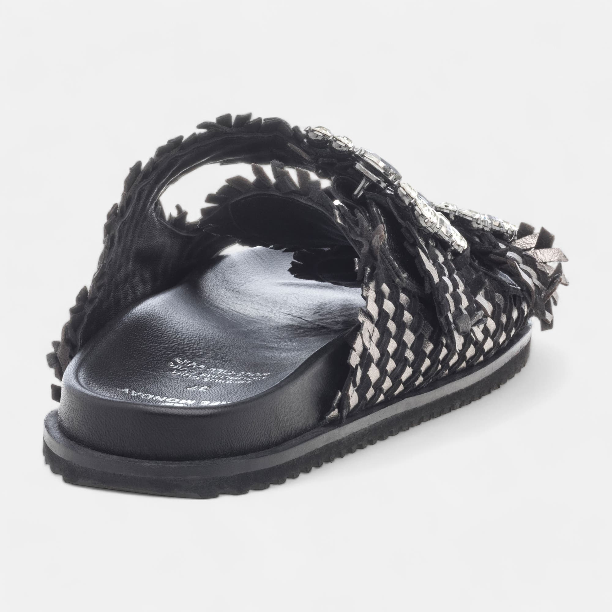 Mules Femme en cuir noir