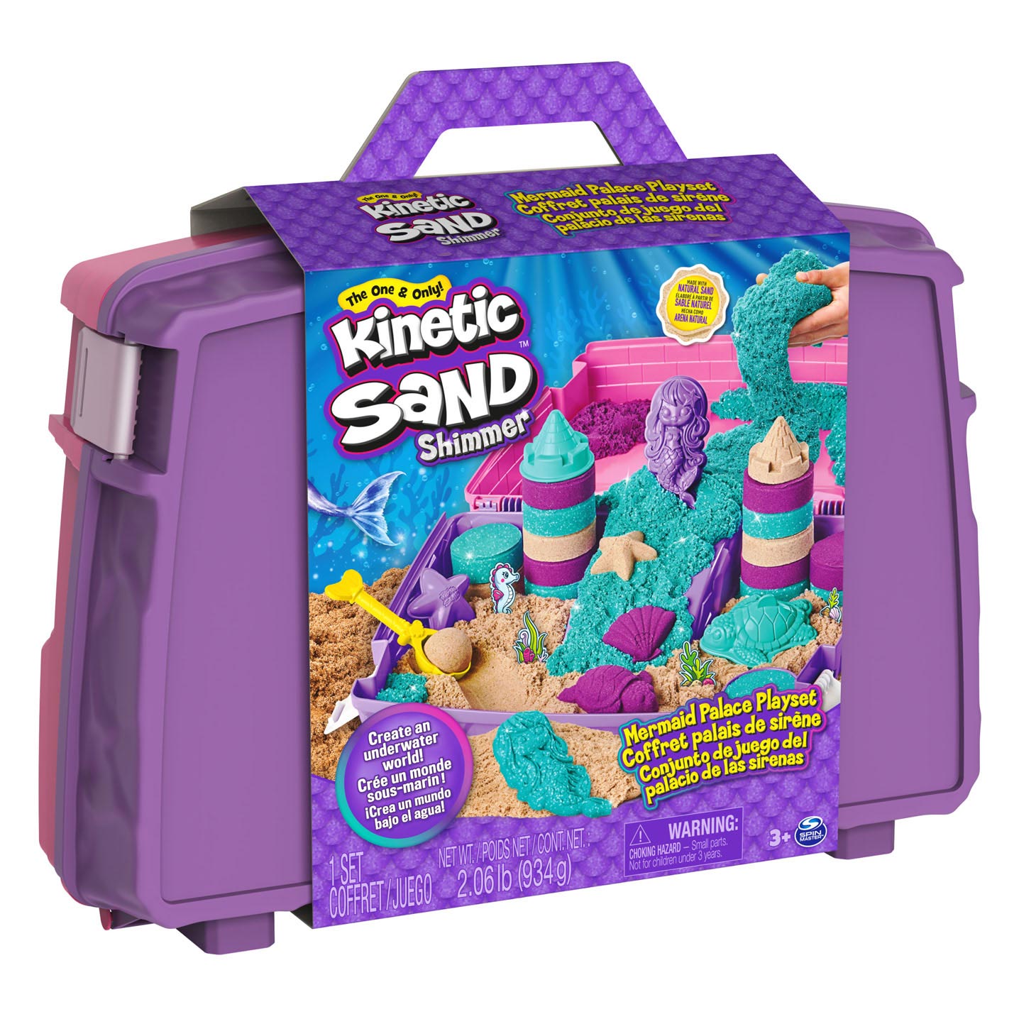 Kinetic Sand - Zeemeerminnen Speelset met Opbergkoffer