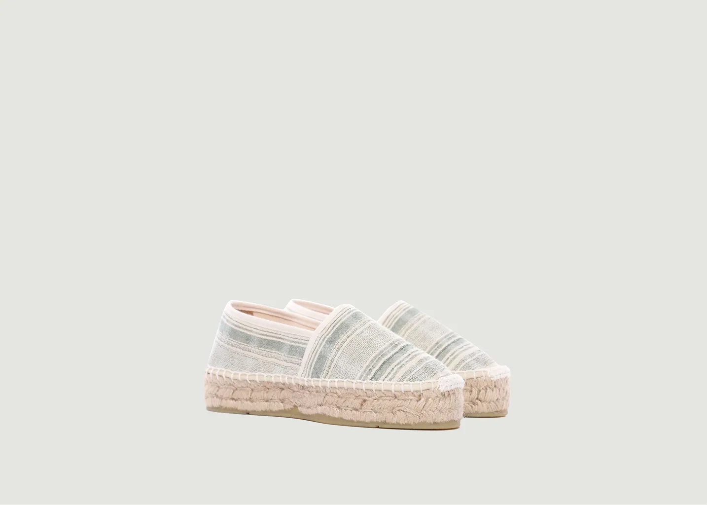Espadrille Aduna en coton biologique et lin pare gabia