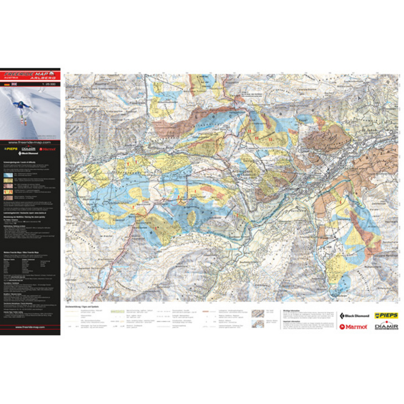 Freeride Map Anniviers - Ski