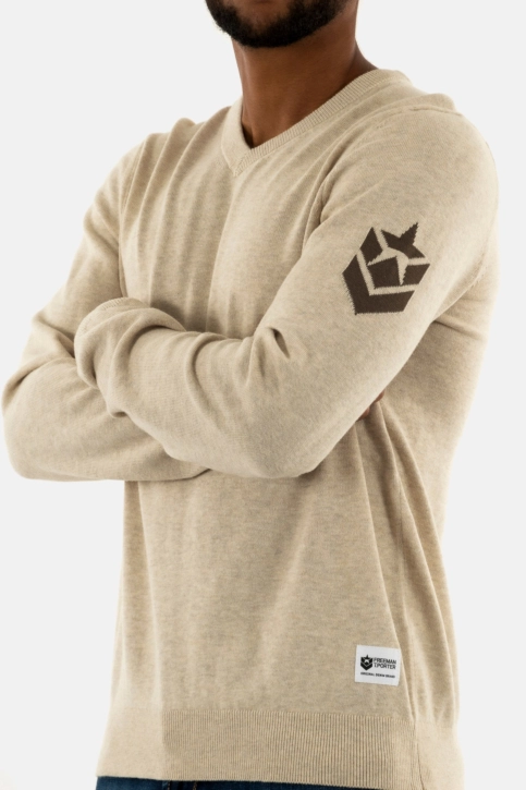 Pull hiver freeman t. porter edgar conwy co27 f809 beige melange