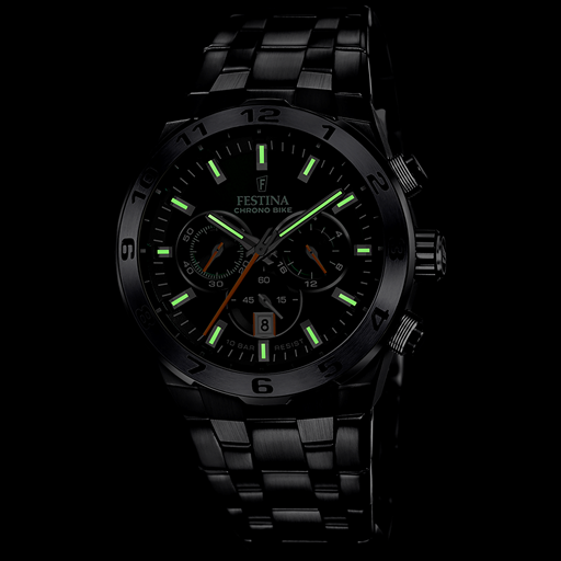 Festina Chrono Bike 20673 Herreur, Black/Green, 44 mm