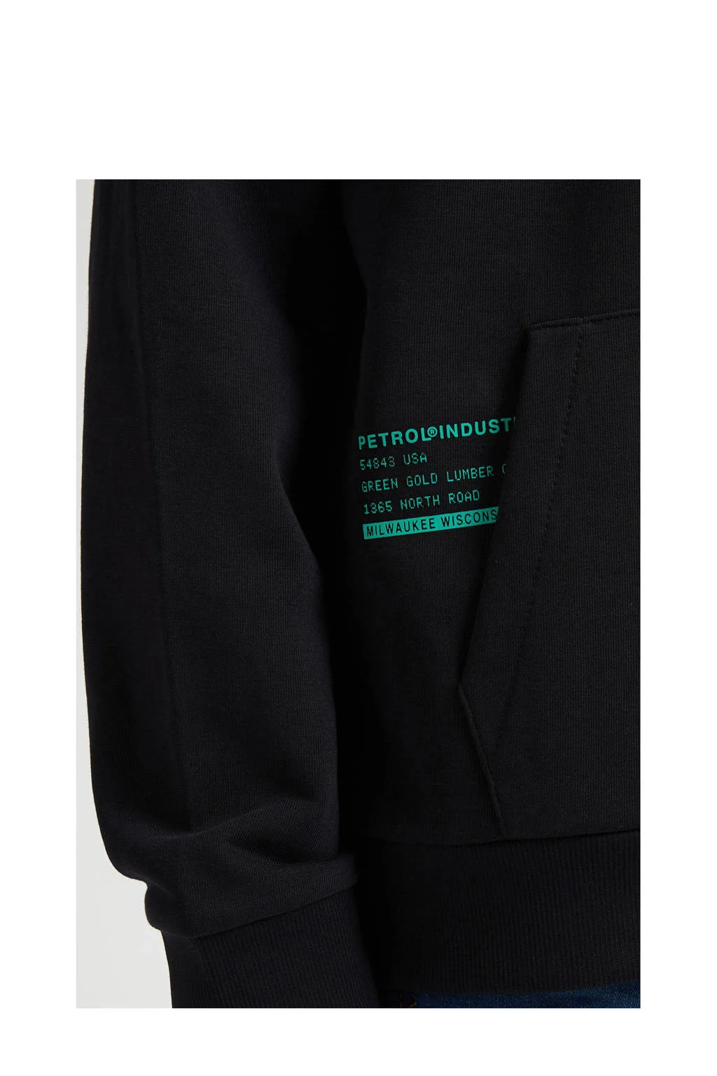 Petrol Industries hoodie zwart