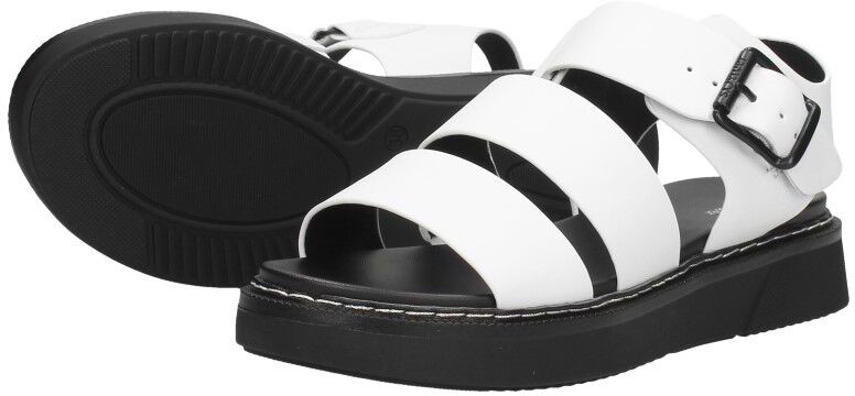 S.Oliver Sandalen Plat wit