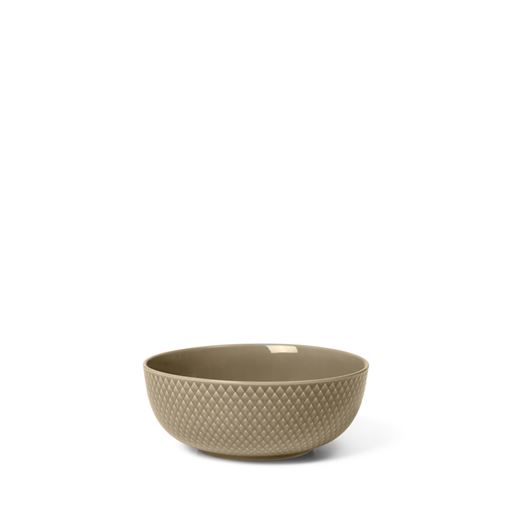 Lyngby Porcelæn Rhombe Earth Skål, Clay, Ø15,5 cm