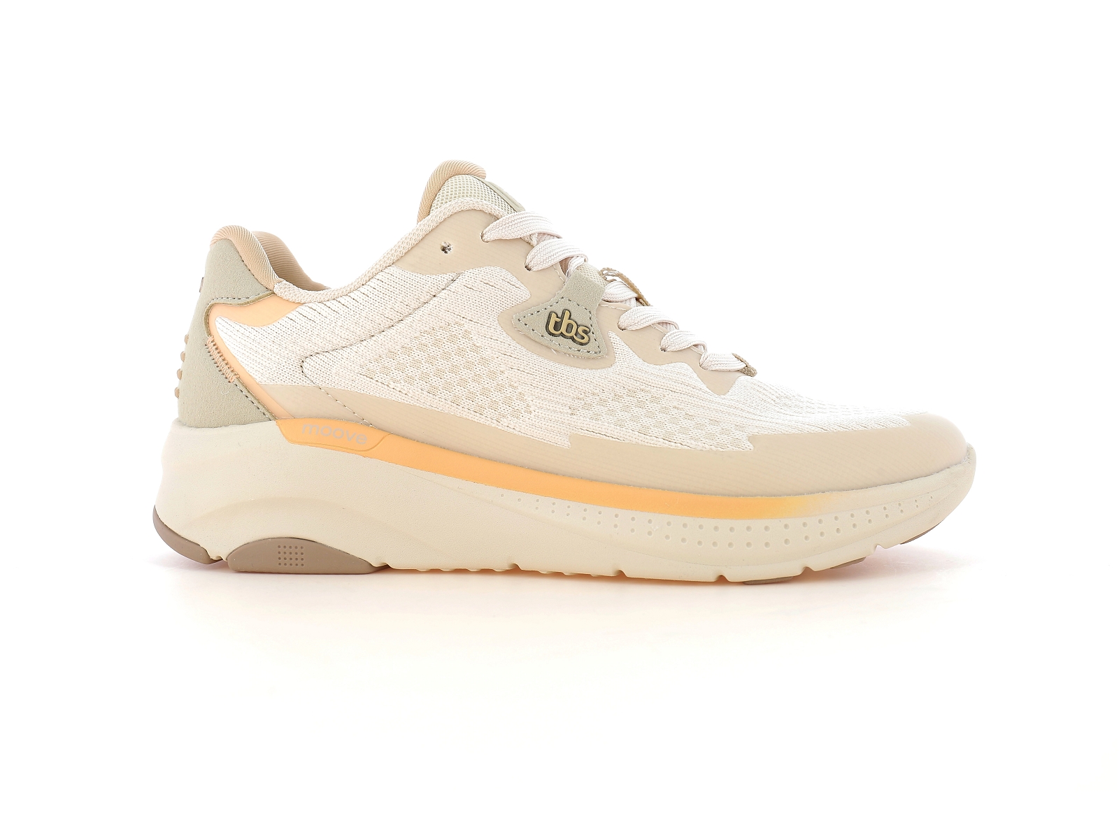 Tbs-EASYFLY Matières combinées Beige Orange