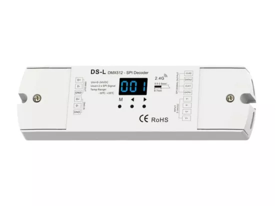 Contrôleur Digital SPI par DMX512 & RDM avec RF 5-24 V DC RGBW