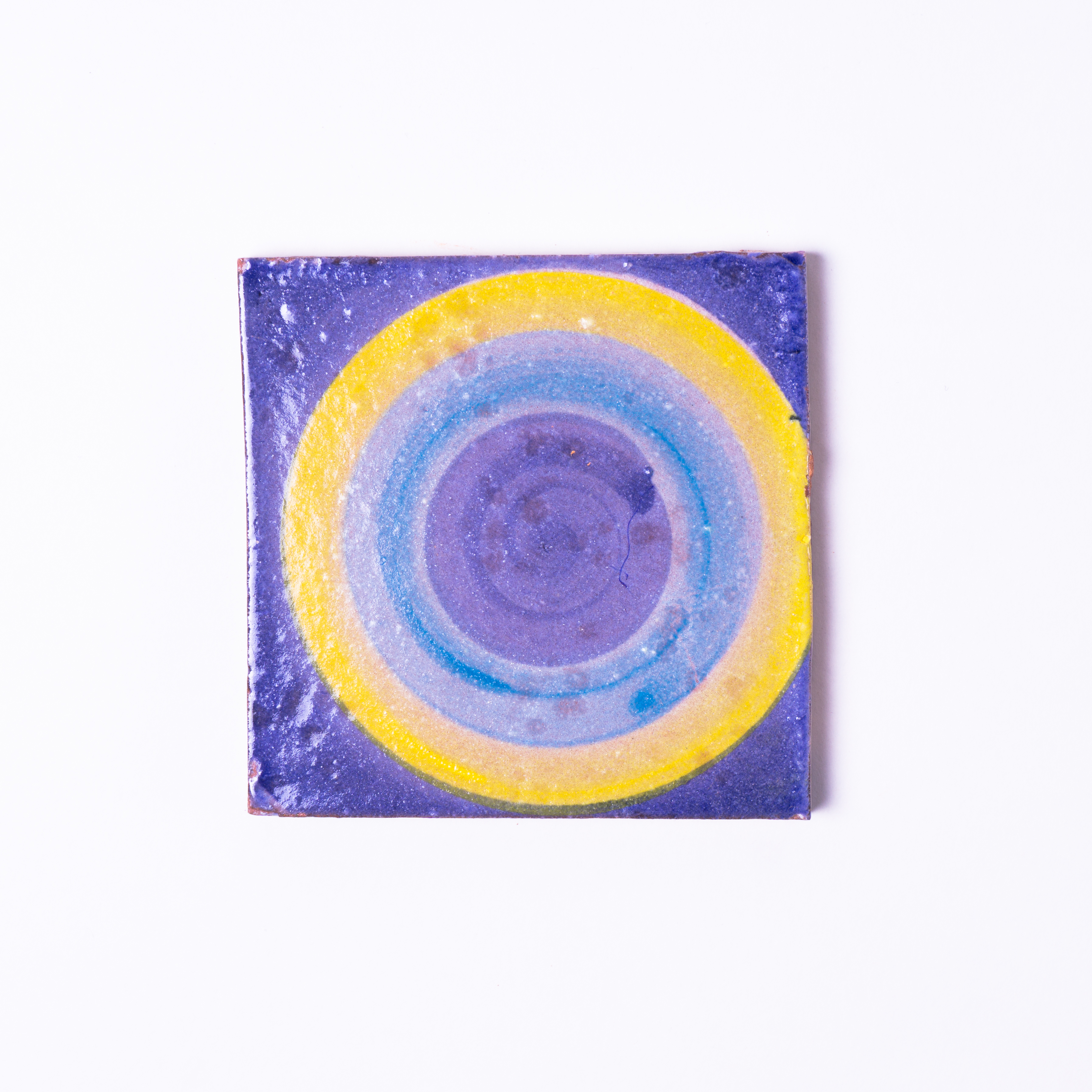 Handglasierte Kachel 'Rond', L 10 cm, B 10 cm von fischer's lagerhaus