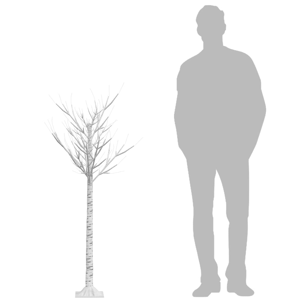Sapin de noël 140 led blanc chaud saule 1,5 m int/ext