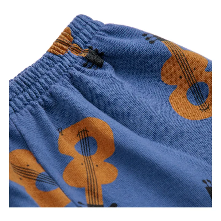 Bobo Choses Jogger Coton Bio Guitares | Bleu