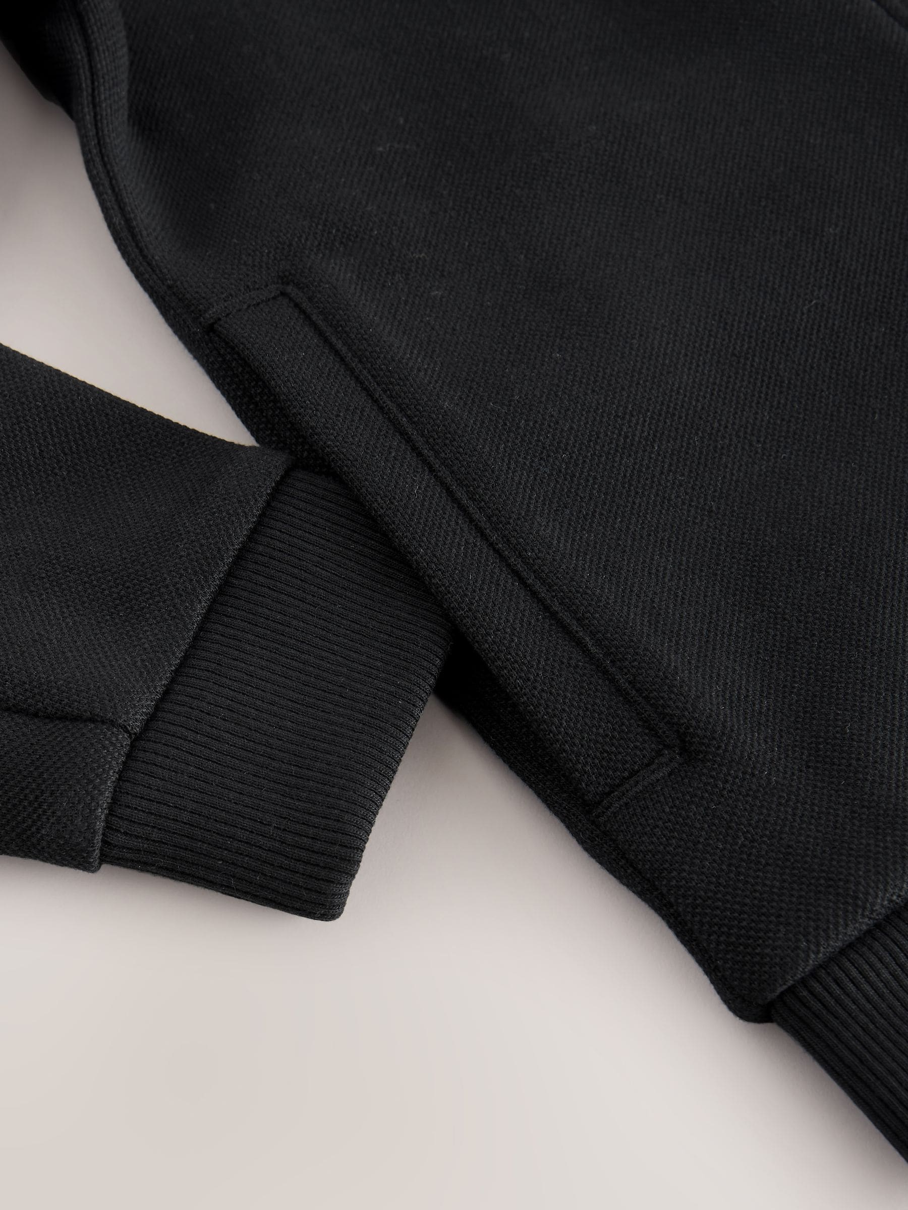Nieuw zwart - Set met modieus jersey bomberjack en joggingbroek