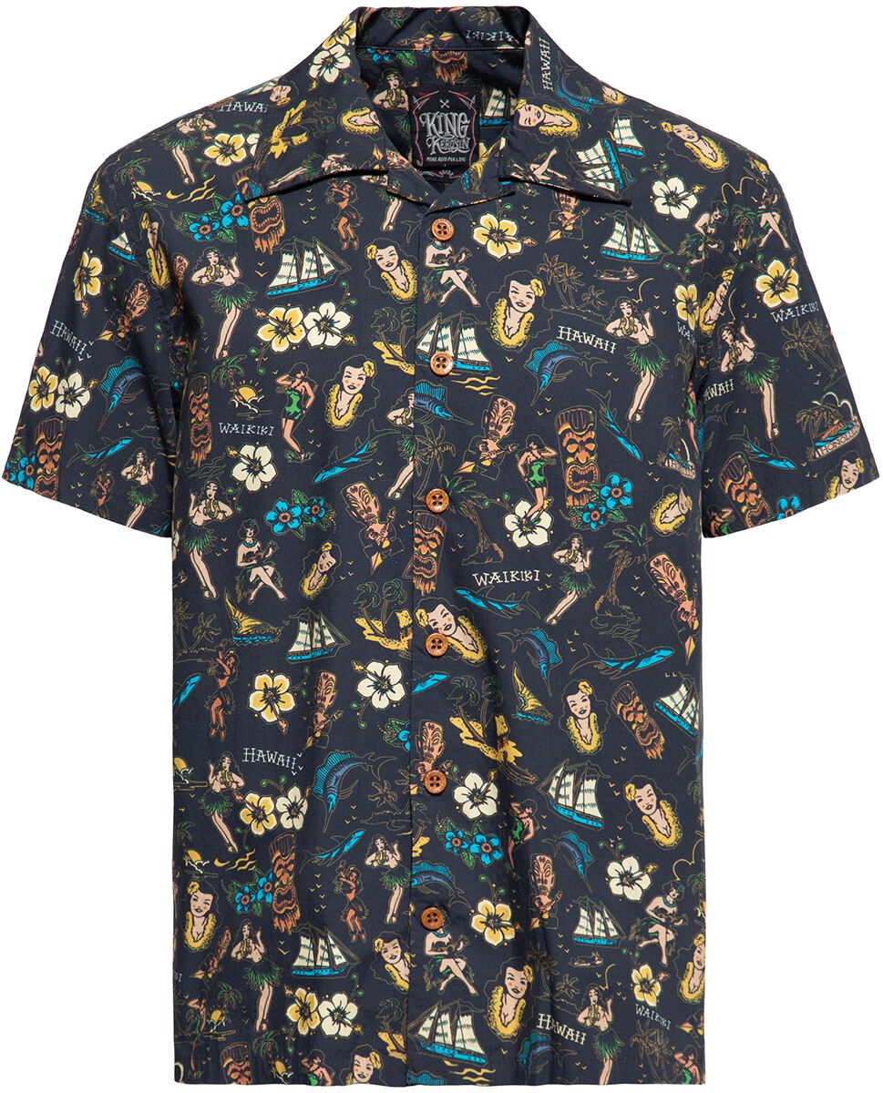 Chemise Deluxe Tropical Hawaiian-style | King Kerosin Chemise manches courtes