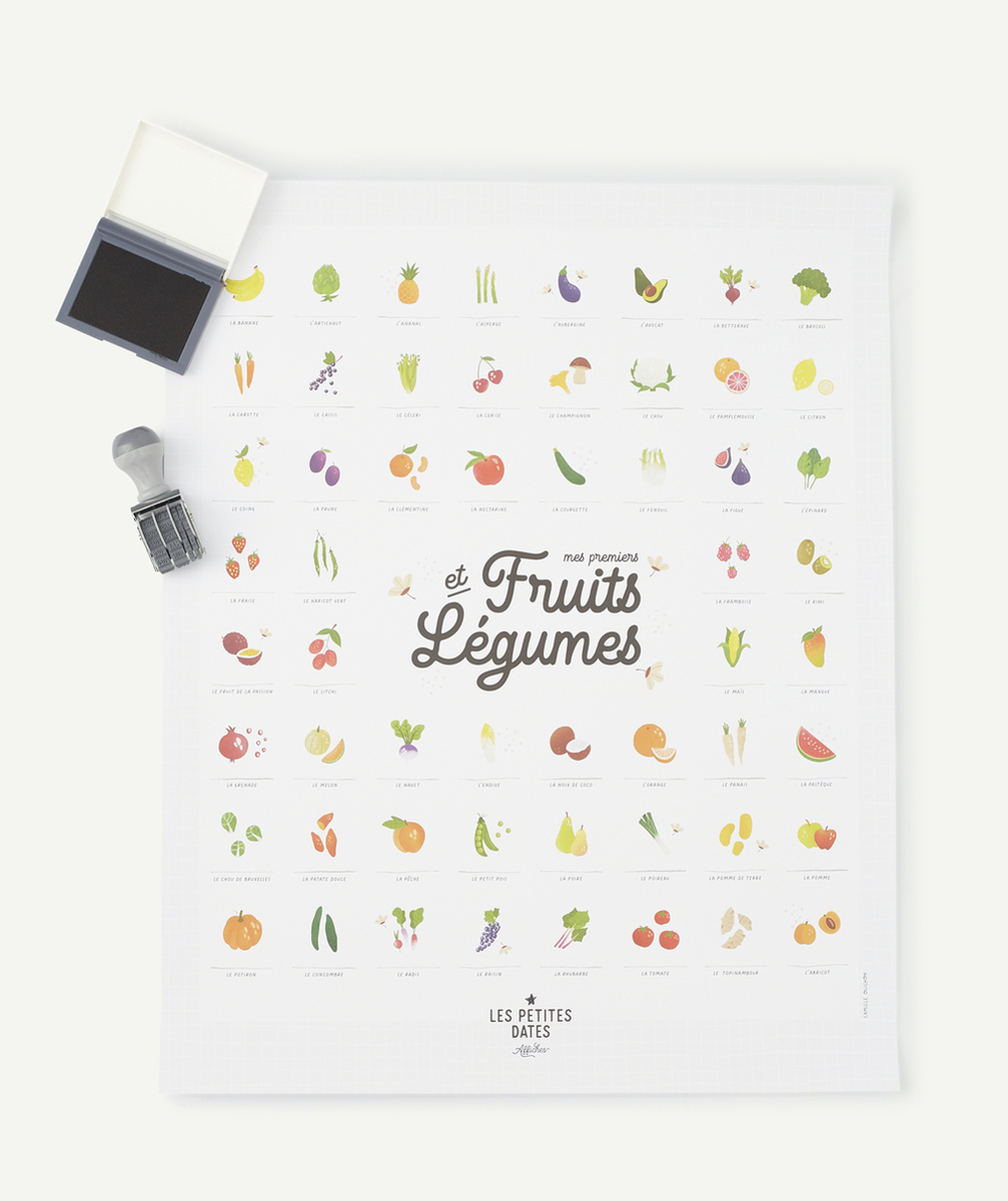 LES PETITES DATESAFFICHE MES PREMIERS FRUITS ET LÉGUMES