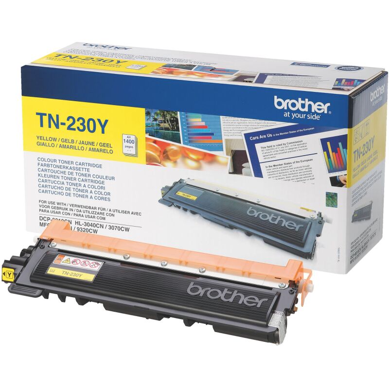 Toner Brother TN230 couleur séparée pour imprimante laser