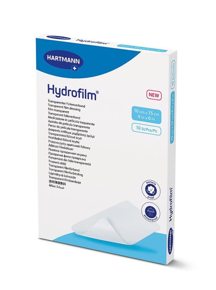 Hydrofilm Transparentverband 10x15cm steril 10 Stk