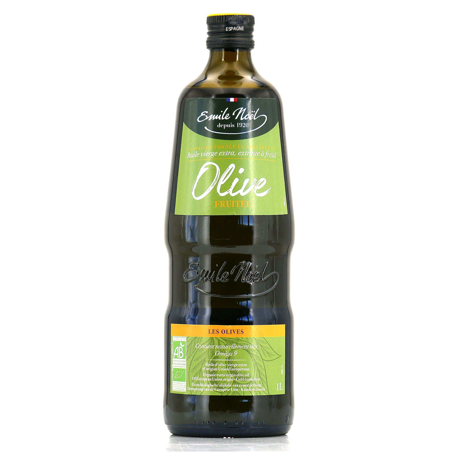 Huile d'olive vierge extra fruitée bio - Emile Noel