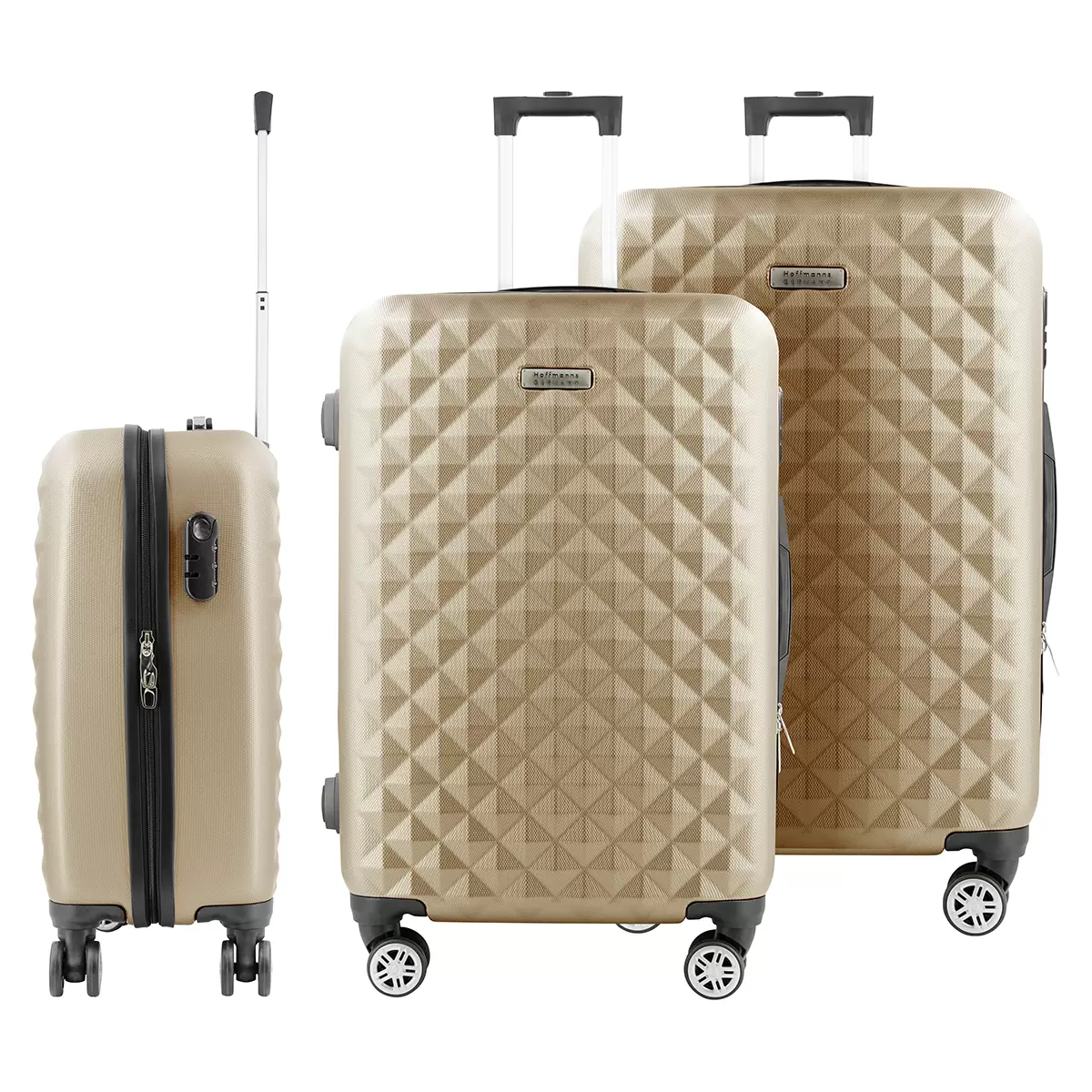 Trolley Kofferset 3tlg. Diamond Gold