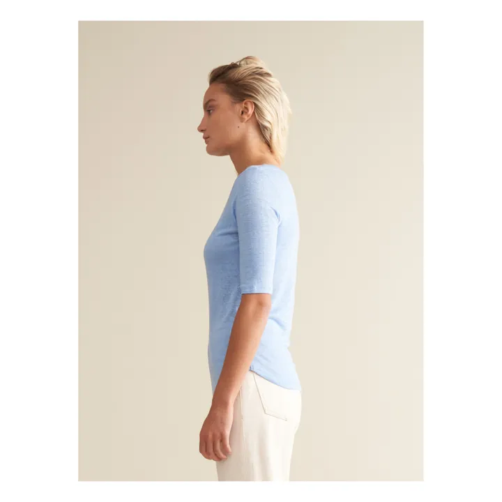 Bellerose T-shirt Seas Lin - Collection Femme | Bleu