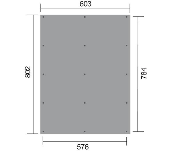 Weka Flachdach-Doppelcarport 618