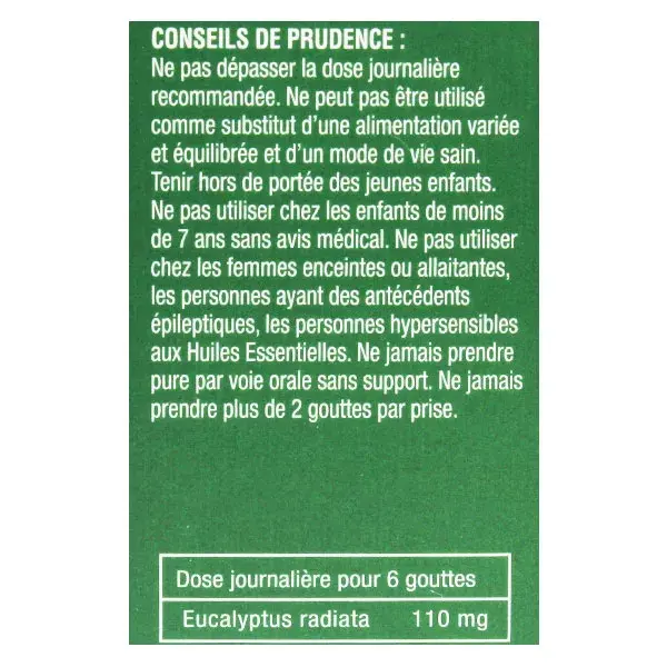 Óleo Essencial de Eucalipto Radiata Orgânico NatureSun Aroms 30ml