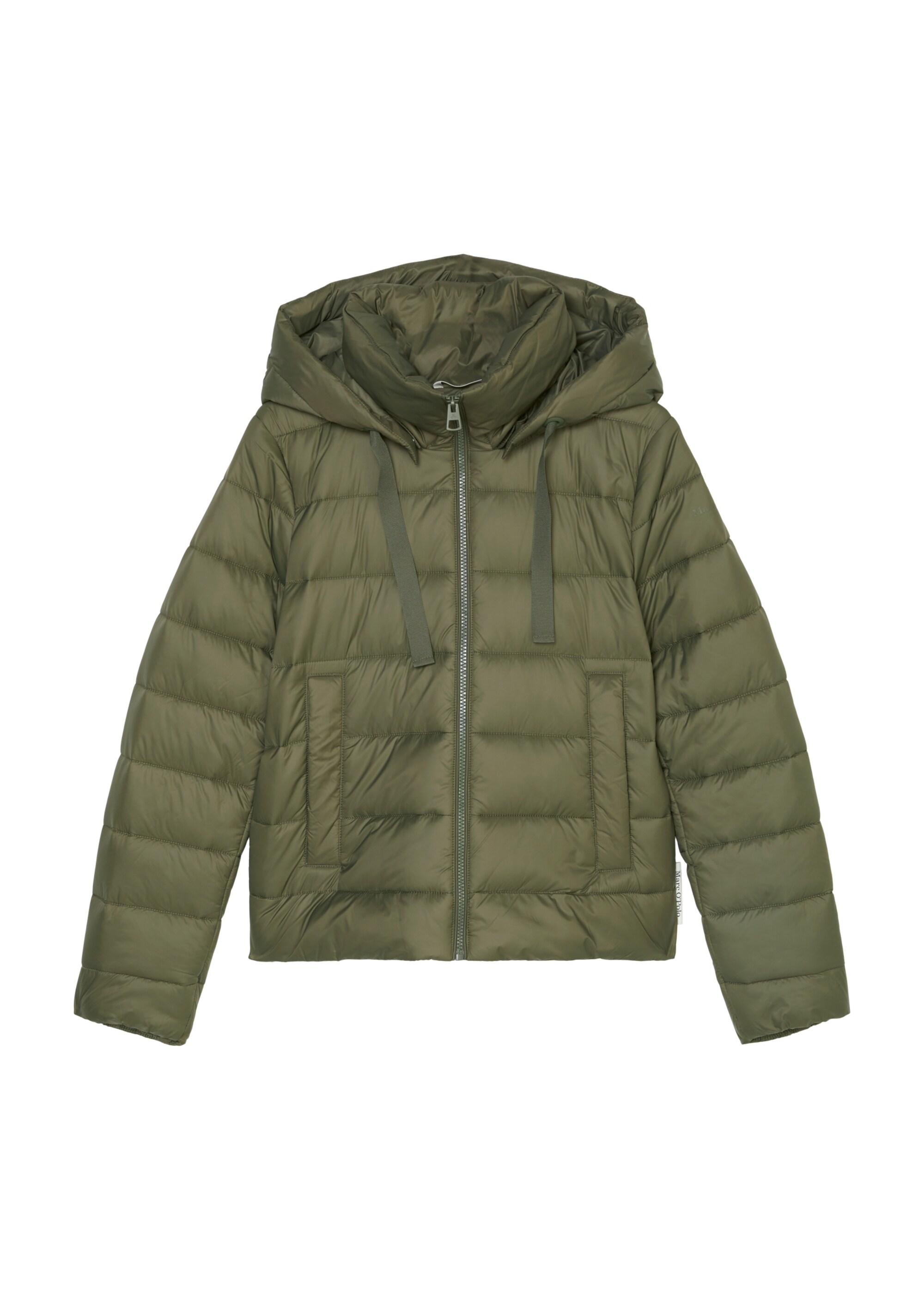 Leichte Kapuzen-Steppjacke regularaus recycelten Materialien