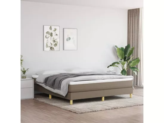Sommier à lattes de lit Taupe 180x200 cm Tissu