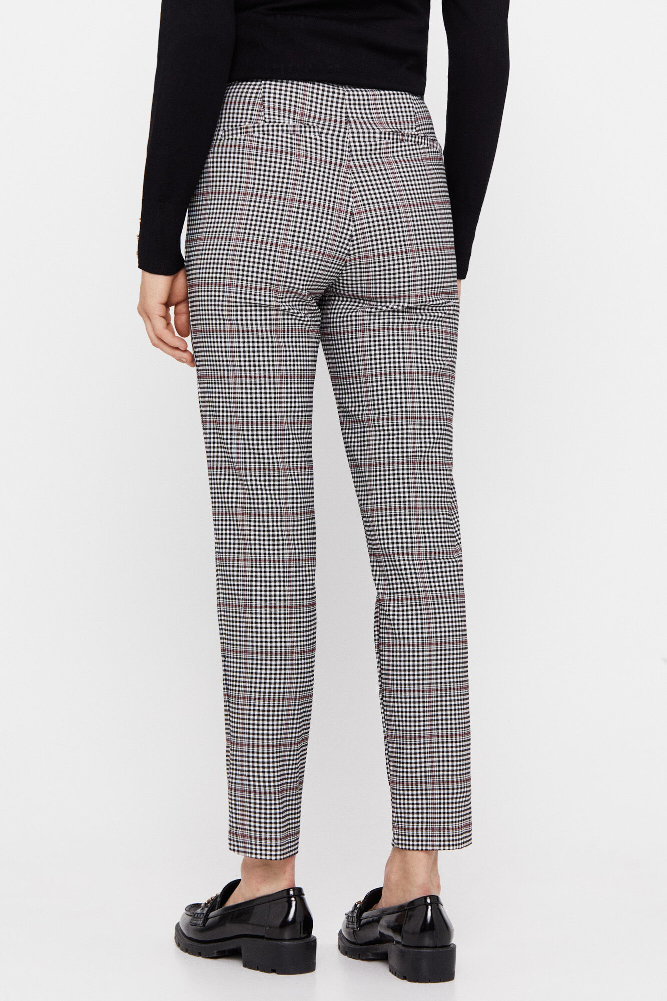 Calças skinny - Estampa branca