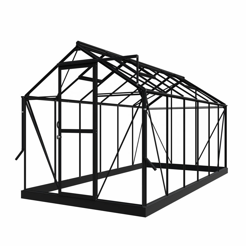 Royal Well Mary IV - Tuinkas - zwart - 241x212x425 cm - Veiligheidsglas