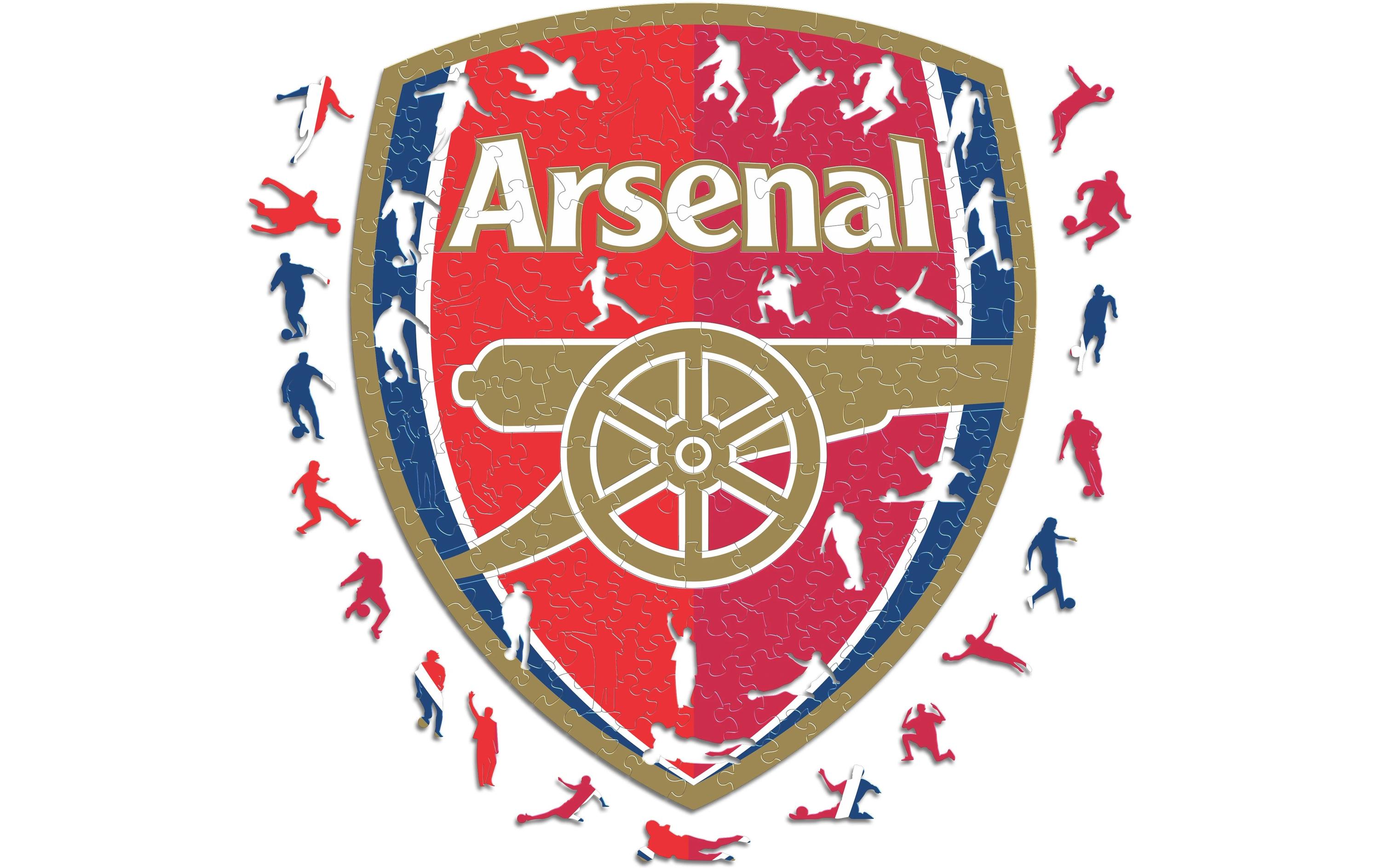 Holz-Puzzle FC Arsenal – LogoPuzzle Logo Arsenal