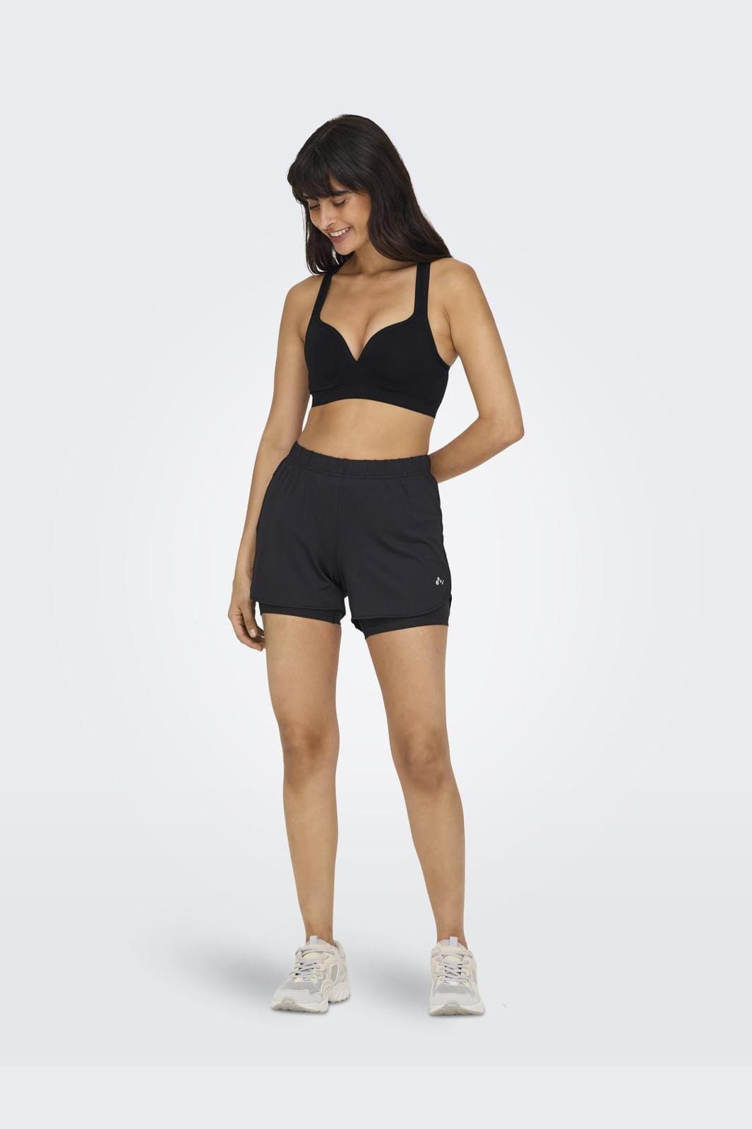 Only Onpmartine-2 Seam Bra m bra 2462166 black solid