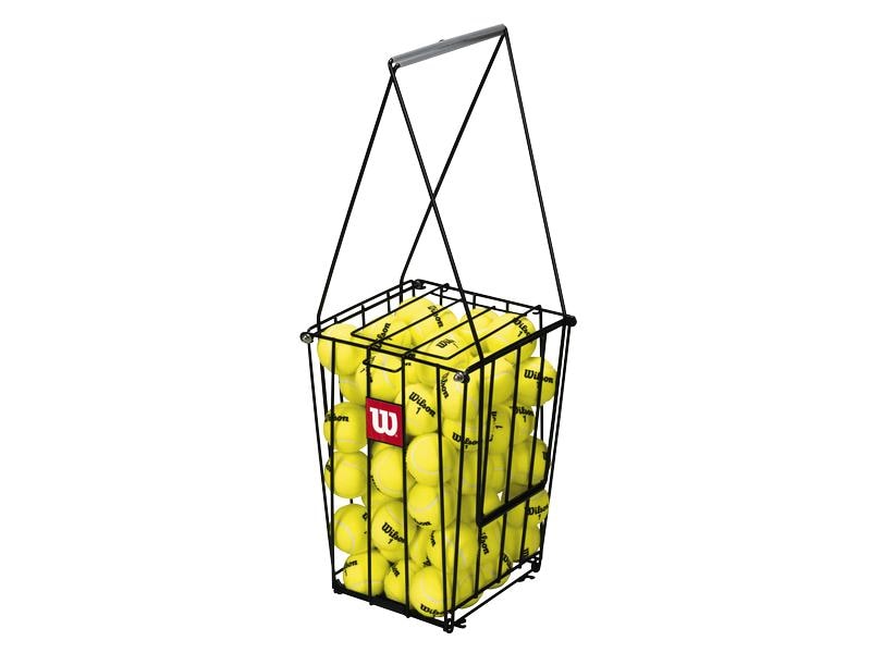 Wilson 75 Ball Pick Up Schwarz Ball Pick-Up für den Tennisplatz, faltbar zum Aufstellen