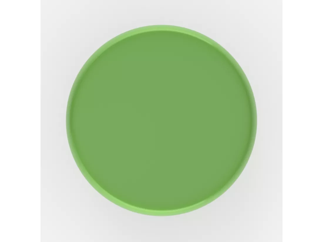 Table d'appoint ronde en métal vert D40 cm - Anouk