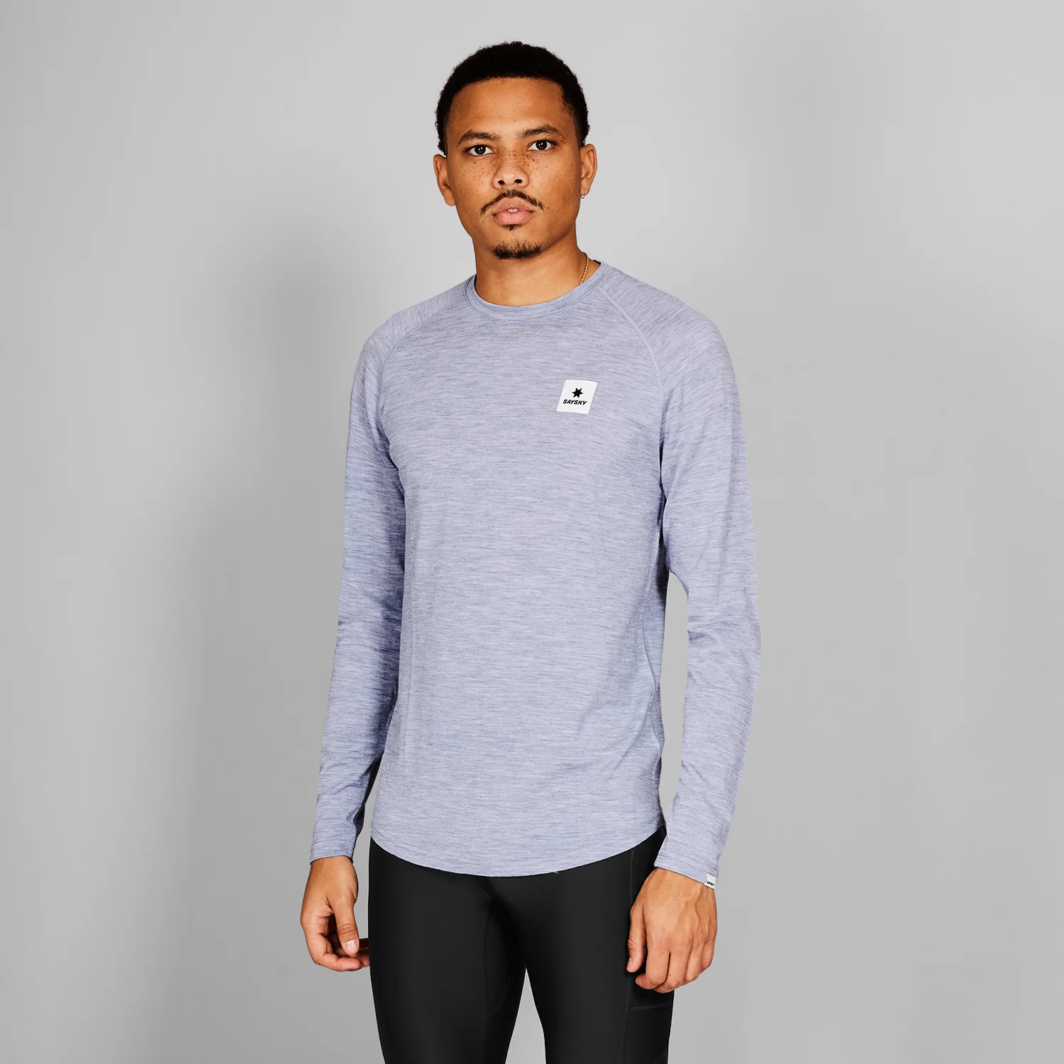 saysky merino 165 longsleeve 634 xmrls40 6004 grey