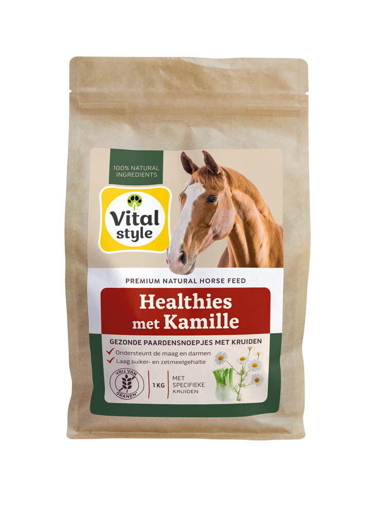 Vitalstyle Healthies - Paardensnoepjes - 1 Kilogram - Kamille