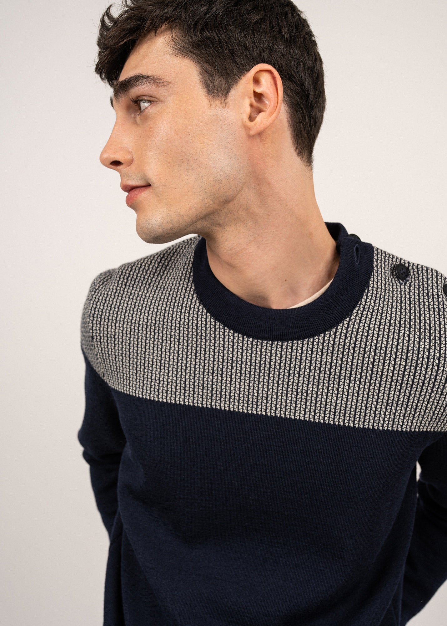 Pull marin bicolore Dinan