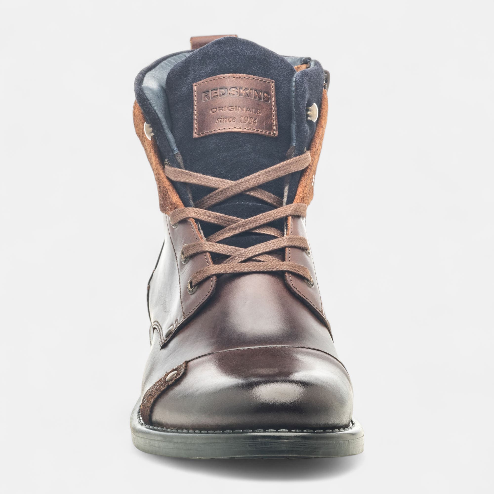 Boots Homme en cuir marron