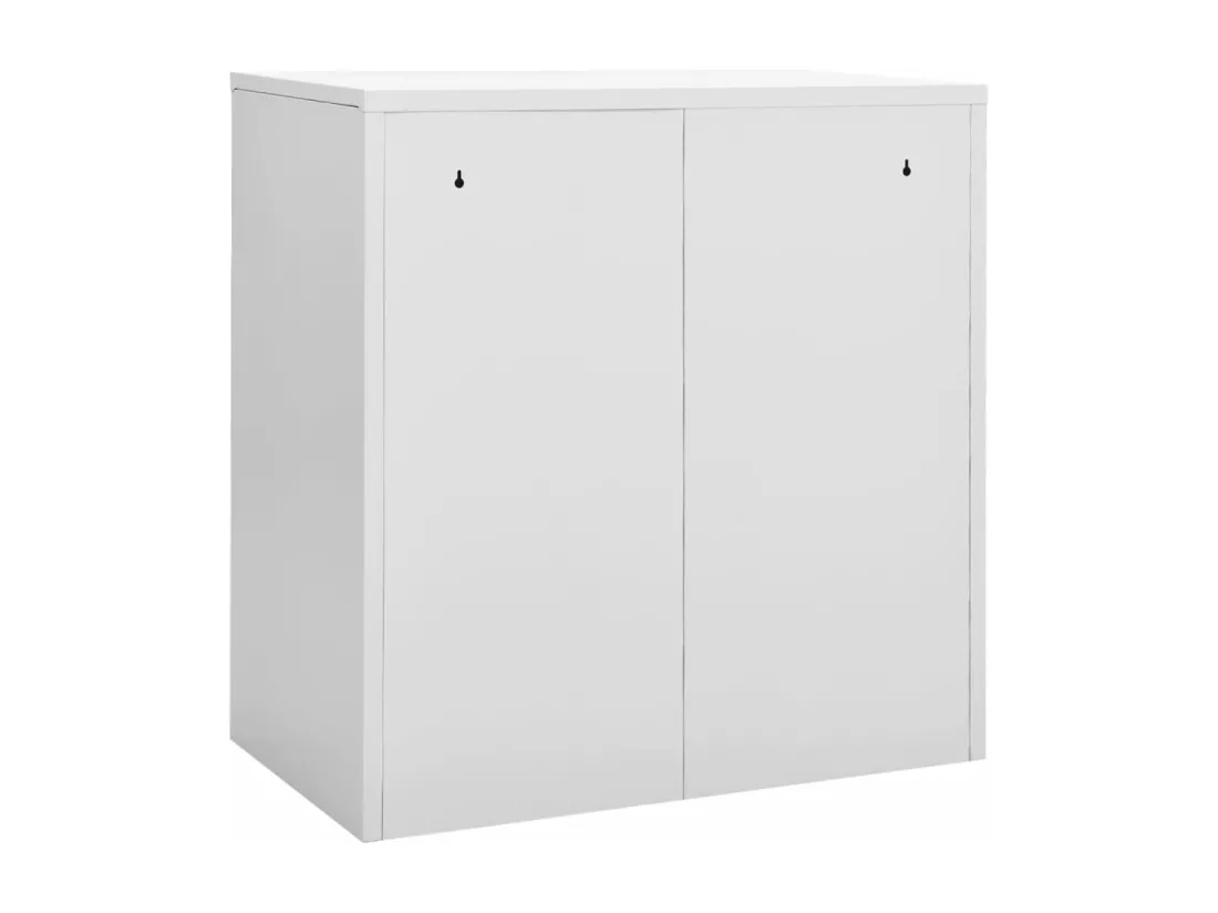 Armoire à casiers Gris clair 90x45x92,5 cm Acier
