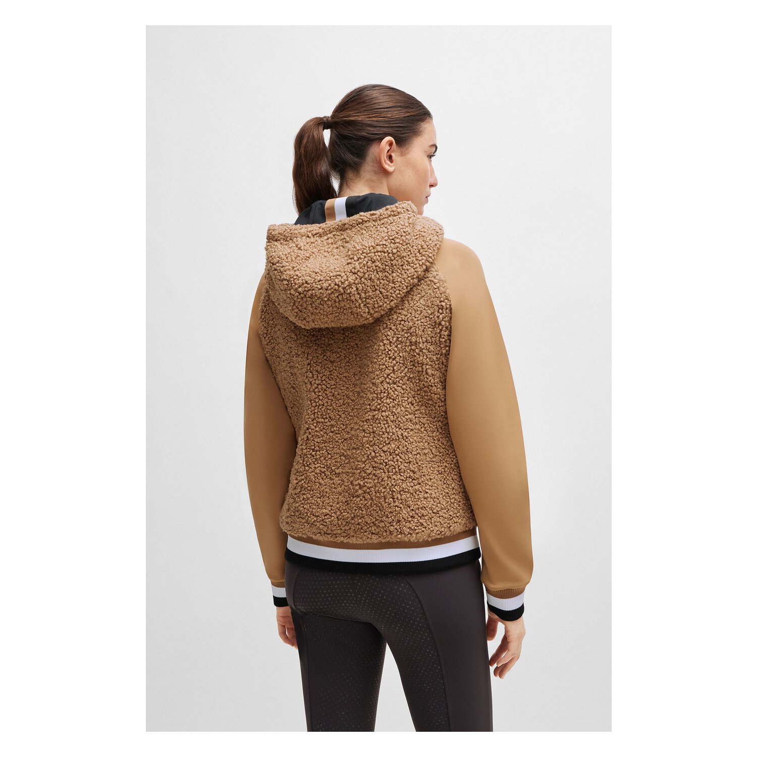 BOSS EQUESTRIAN Hybrid-Zip-Hoodie Riva  - camel